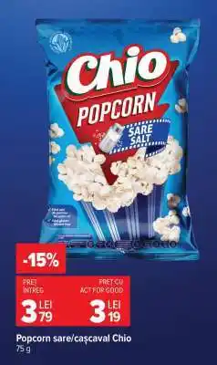 Carrefour Popcorn sare/cașcaval Chio Ofertă