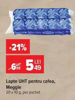 Carrefour Lapte UHT pentru cafea, Meggle Ofertă