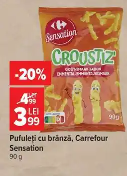 Carrefour Pufuleți cu brânză, Carrefour Sensation Ofertă