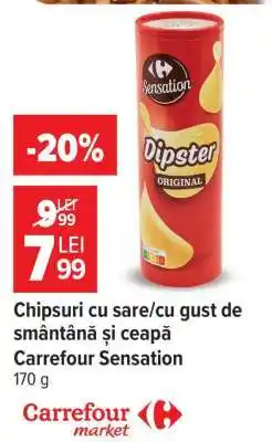 Carrefour Chipsuri, Carrefour Sensation Ofertă