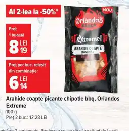 Carrefour Arachide coapte picante chipotle bbq, Orlandos Extreme Ofertă