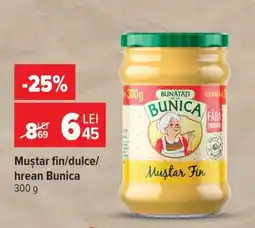Carrefour Muștar fin/dulce/hrean Bunica Ofertă