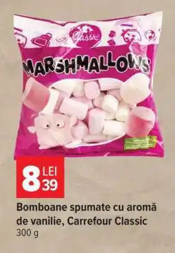 Carrefour Bomboane spumate cu aromă de vanilie, Carrefour Classic Ofertă