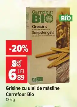 Carrefour Grisine cu ulei de măsline, Carrefour Bio Ofertă