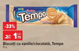 Carrefour Biscuiți cu vanilie/ciocolată, Tempo Ofertă
