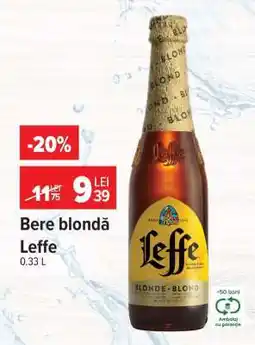 Carrefour Bere blondă Leffe Ofertă