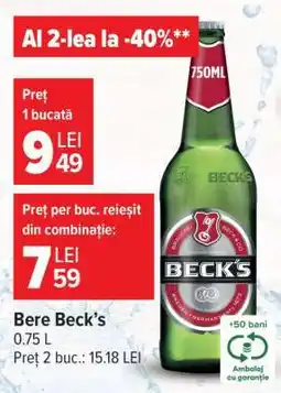 Carrefour Bere Beck's Ofertă