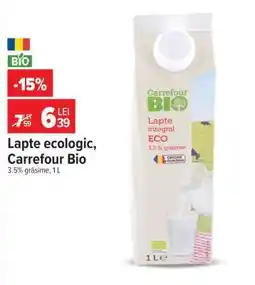 Carrefour Lapte ecologic, Carrefour Bio Ofertă