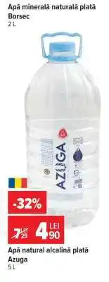 Carrefour Apă natural alcalină plată Azuga Ofertă