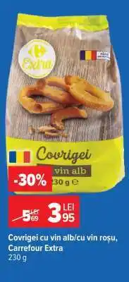 Carrefour Covrigei cu vin alb/cu vin roșu, Carrefour Extra Ofertă