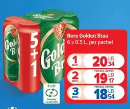 Carrefour Bere Golden Brau Ofertă