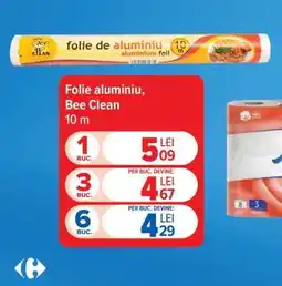 Carrefour Folie aluminiu, Bee Clean Ofertă