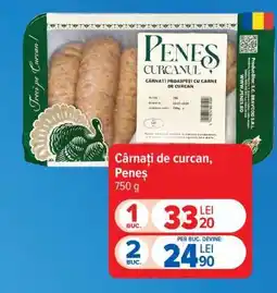 Carrefour Cârnați de curcan, Peneș Ofertă