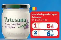 Carrefour Iaurt din lapte de capră Artesana Ofertă