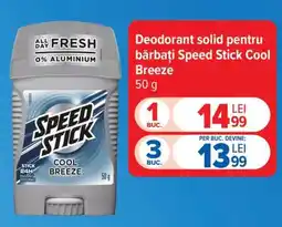 Carrefour Deodorant solid pentru bărbați Speed Stick Cool Breeze Ofertă