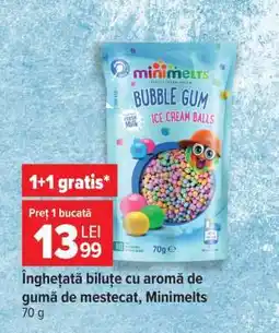 Carrefour Înghețată biluțe cu aromă de gumă de mestecat Minimelts Ofertă