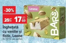 Carrefour Înghețată cu vanilie și fistic, Leone Ofertă