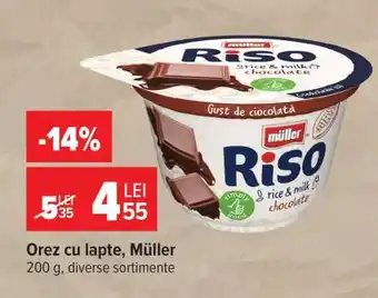 Carrefour Orez cu lapte, Müller Ofertă