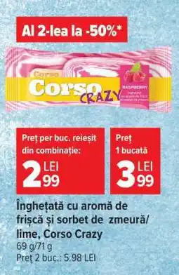 Carrefour Înghețată Corso Crazy Ofertă