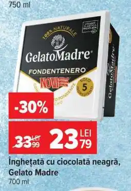 Carrefour Înghețată cu ciocolată neagră, Gelato Madre Ofertă