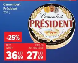 Carrefour Camembert Président 250 g Ofertă