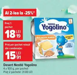 Carrefour Desert Nestlé Yogolino Ofertă