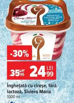 Carrefour Înghețată cu cireșe, fără lactoză, Siviero Maria Ofertă