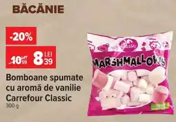 Carrefour Bomboane spumate cu aromă de vanilie, Carrefour Classic Ofertă