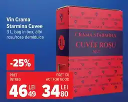 Carrefour Vin Crama Starmina Cuvee Ofertă