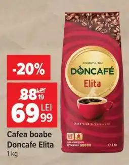 Carrefour Cafea boabe Doncafe Elita 1 kg Ofertă