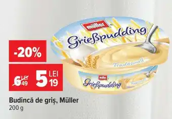 Carrefour Budincă de griș, Müller Ofertă