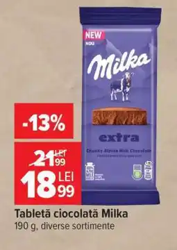 Carrefour Tableta ciocolată Milka Ofertă