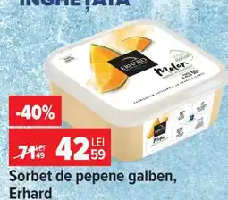 Carrefour Sorbet de pepene galben, Erhard Ofertă