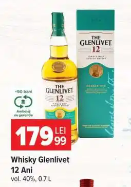 Carrefour Whisky Glenlivet 12 Ani Ofertă