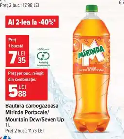 Carrefour Băutură carbogazoasă Mirinda portocale Ofertă