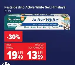 Carrefour Pastă de dinți Active White Gel, Himalaya Ofertă