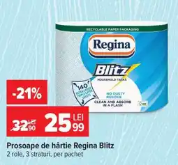 Carrefour Prosoape de hârtie Regina Blitz Ofertă