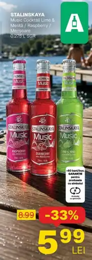 Annabella STALINSKAYA Music Cocktail Lime & Mentǎ / Raspberry / Merisoare Ofertă