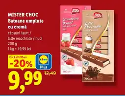Lidl MISTER CHOC Batoane umplute cu cremă Ofertă