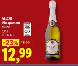 Lidl ALLINI Vin spumant dulce Ofertă