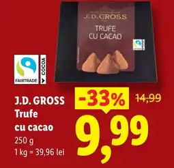 Lidl J. D.GROSS Trufe cu cacao Ofertă