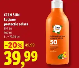 Lidl CIEN SUN Loţiune protecție solară Ofertă