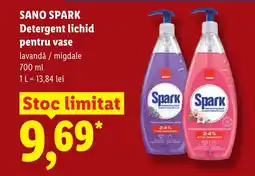 Lidl SANO SPARK Detergent lichid pentru vase Ofertă