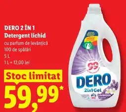 Lidl DERO 2in1 Detergent lichid Ofertă