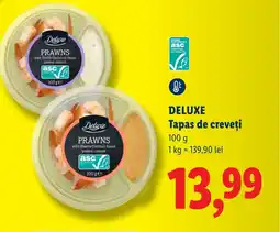 Lidl DELUXE Tapas de creveţi Ofertă