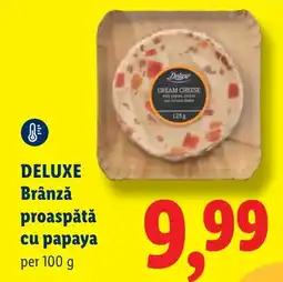 Lidl DELUXE Brânză proaspătă cu papaya Ofertă