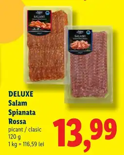 Lidl DELUXE Salam Spianata Rossa Ofertă