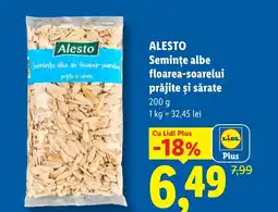 Lidl ALESTO Semințe albe floarea-soarelui prăjite şi sărate Ofertă