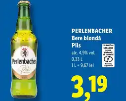 Lidl PERLENBACHER Bere blondǎ Pils Ofertă