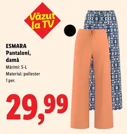 Lidl ESMARA Pantaloni, damă Ofertă